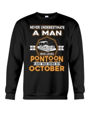 PONTOON BOAT GIFT - OCTOBER PONTOON MAN Crewneck Sweatshirt thumbnail