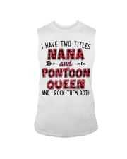 PONTOON BOAT GIFT - TWO TITLES NANA AND QUEEN Sleeveless Tee thumbnail