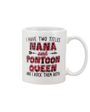 PONTOON BOAT GIFT - TWO TITLES NANA AND QUEEN Mug thumbnail