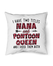 PONTOON BOAT GIFT - TWO TITLES NANA AND QUEEN Indoor Pillow - 16” x 16” thumbnail