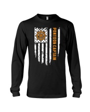PONTOON BOAT GIFT - CAPTAIN FLAG Long Sleeve Tee thumbnail