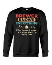 He - A Brewer Knows Everything Crewneck Sweatshirt thumbnail