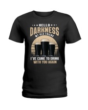 CRAFT BEER LOVER - HELLO DARKNESS MY OLD FRIEND Ladies T-Shirt thumbnail
