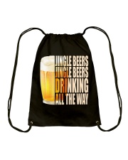 CRAFT BEER LOVER - JINGLE BEER Drawstring Bag thumbnail