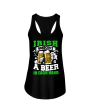 ST PATRICK'S DAY - IRISH BEER HANDCUFFS Ladies Flowy Tank tile