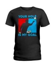 MY GOAL CORNHOLE Ladies T-Shirt thumbnail