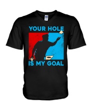 MY GOAL CORNHOLE V-Neck T-Shirt thumbnail