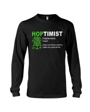 CRAFT BEER AND BREWING HOPTIMIST DEFINITION Long Sleeve Tee thumbnail