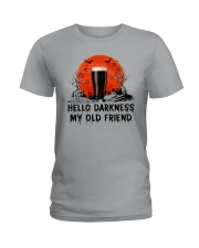 HALLOWEEN BREWERY BEER - HELLO DARKNESS Ladies T-Shirt thumbnail