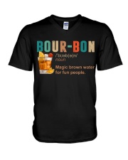 TRULY DRINK BOUR-BON DEFINITION V-Neck T-Shirt thumbnail
