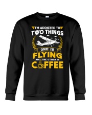 PILOT GIFTS - FLYING AND COFFEE Crewneck Sweatshirt thumbnail