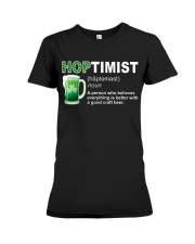 ST PATRICK'S DAY - HOPTIMIST DEFINITION Premium Fit Ladies Tee thumbnail