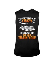 PONTOON BOAT GIFT - CRAZY Sleeveless Tee thumbnail