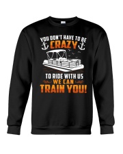 PONTOON BOAT GIFT - CRAZY Crewneck Sweatshirt thumbnail