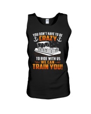 PONTOON BOAT GIFT - CRAZY Unisex Tank thumbnail