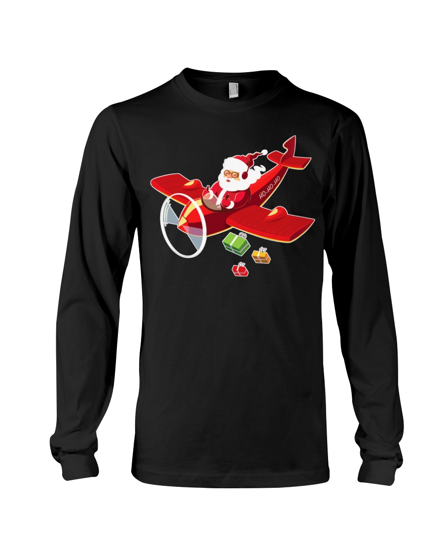 MERRY PILOT CHRISTMAS - SANTA IS COMING Long Sleeve Tee