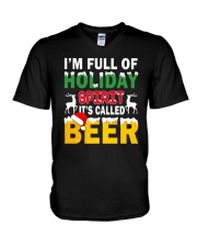 B - HOLIDAY SPIRIT V-Neck T-Shirt thumbnail