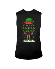 PONTOON BOAT GIFT - PONTOON CAPTAIN ELF Sleeveless Tee thumbnail