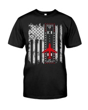 PILOT GIFTS - AIRPLANE FLAG Classic T-Shirt front