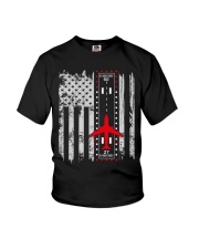 PILOT GIFTS - AIRPLANE FLAG Youth T-Shirt tile