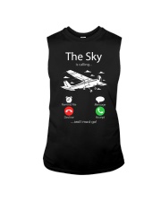 AIRLINE PILOT GIFTS - SKY IS CALLING Sleeveless Tee thumbnail