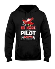 PILOT GIFT - SANTA IS WATCHING Hooded Sweatshirt tile