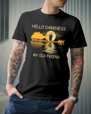 RETRO BEER - HELLO DARKNESS MY OLD FRIEND Classic T-Shirt lifestyle-mens-crewneck-front-6