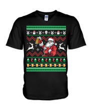 B - SANTA V-Neck T-Shirt thumbnail
