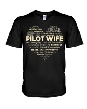 PILOT GIFT - PILOT WIFE V-Neck T-Shirt thumbnail
