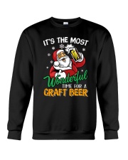 CHRISTMAS IS THE WONDERFUL TIME FOR CRAFT BEER Crewneck Sweatshirt tile
