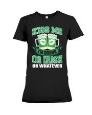 ST PATRICK'S DAY - KISS ME I'M DRUNKS Premium Fit Ladies Tee tile