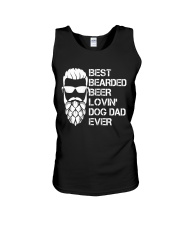 BEER LOVER - BEST BEARDED BEER LOVING DOG DAD EVER Unisex Tank thumbnail