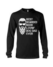 BEER LOVER - BEST BEARDED BEER LOVING DOG DAD EVER Long Sleeve Tee thumbnail