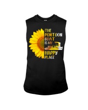 PONTOON BOAT GIFT - HAPPY PLACE Sleeveless Tee tile