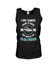 PONTOON PARTY - DRINKING ON A PONTOON Unisex Tank tile