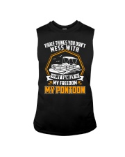 PONTOON BOAT GIFT - FAMILY FREEDOM AND PONTOON Sleeveless Tee thumbnail