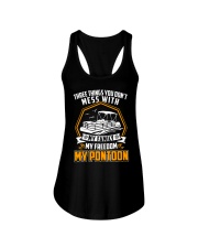 PONTOON BOAT GIFT - FAMILY FREEDOM AND PONTOON Ladies Flowy Tank thumbnail