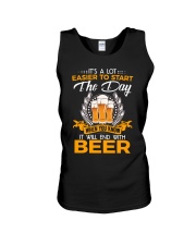 CRAFT BEER LOVER - END WITH BEER Unisex Tank tile