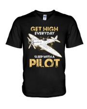 PILOT GIFT - GET HIGH V-Neck T-Shirt thumbnail