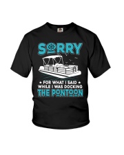 PONTOON BOAT GIFT - SORRY FOR WHAT I SAID Youth T-Shirt thumbnail