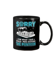PONTOON BOAT GIFT - SORRY FOR WHAT I SAID Mug thumbnail
