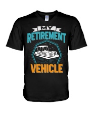 PONTOON BOAT GIFT - MY RETIREMENT V-Neck T-Shirt thumbnail