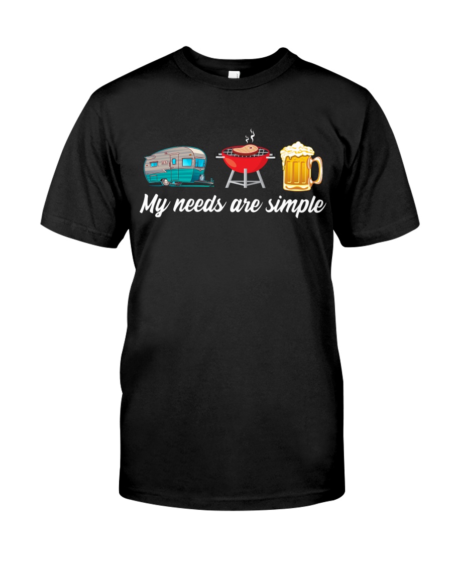 BONFIRE AND BEER - SIMPLE NEEDS Classic T-Shirt