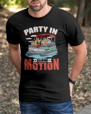 PONTOON GIFT - HAPPY EASTER PARTY IN SLOW MOTION Classic T-Shirt apparel-classic-tshirt-lifestyle-front-52