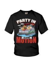 PONTOON GIFT - HAPPY EASTER PARTY IN SLOW MOTION Youth T-Shirt tile