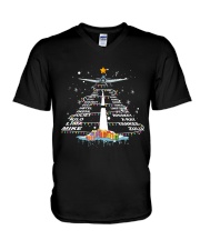 PILOT GIFT - THE ALPHABET XMAS TREE V-Neck T-Shirt thumbnail