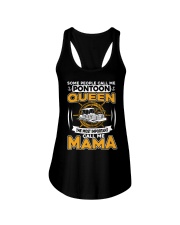 PONTOON BOAT GIFT - PONTOON MAMA Ladies Flowy Tank thumbnail