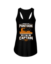 PONTOON FUNNY GIFTS - RIDE THE PONTOON CAPTAIN Ladies Flowy Tank thumbnail