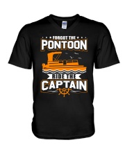 PONTOON FUNNY GIFTS - RIDE THE PONTOON CAPTAIN V-Neck T-Shirt thumbnail