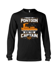 PONTOON FUNNY GIFTS - RIDE THE PONTOON CAPTAIN Long Sleeve Tee thumbnail